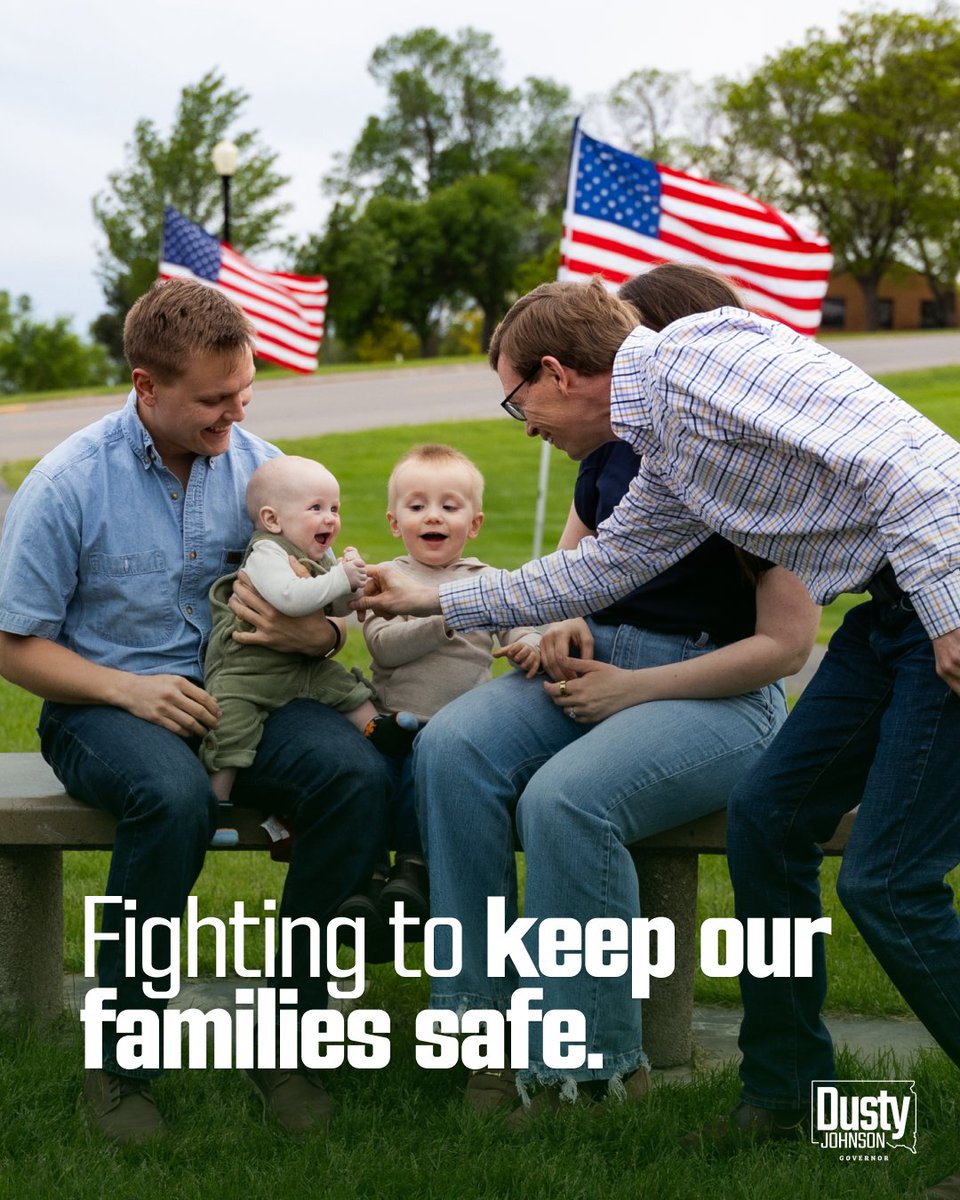 Whether it’s shutting down fentanyl at our borders or tackling crime in our neighborhoods, I have the courage to take action.

As Governor, I’ll stand shoulder to shoulder with law enforcement—not against them—to protect and keep South Dakota families safe and secure. 🇺🇸