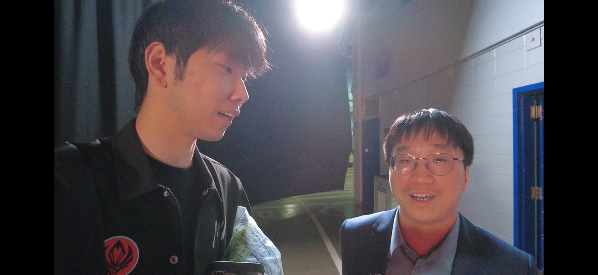 Didn’t realize till just now I was on broadcast and lucky enough I had a chance to interview tabe! He’s really confident AL have a good chance of beating T1!