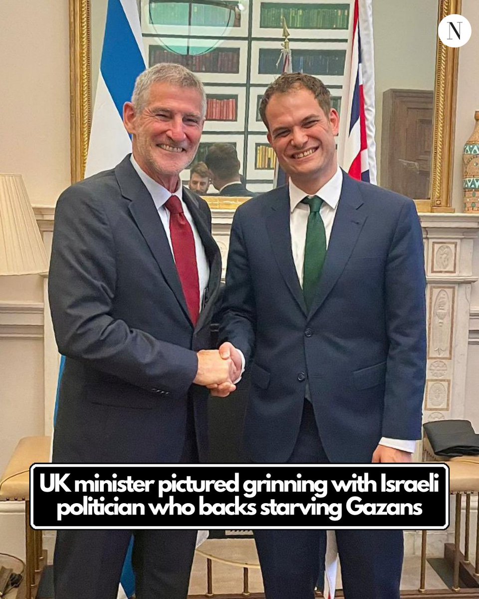A Labour minister has been pictured grinning with an Israeli politician found guilty of illegally using Palestinians as human shields 👇