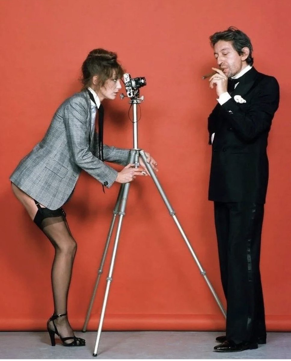 Jane Birkin &amp; Serge Gainsbourg photographed by David Bailey, 1975.