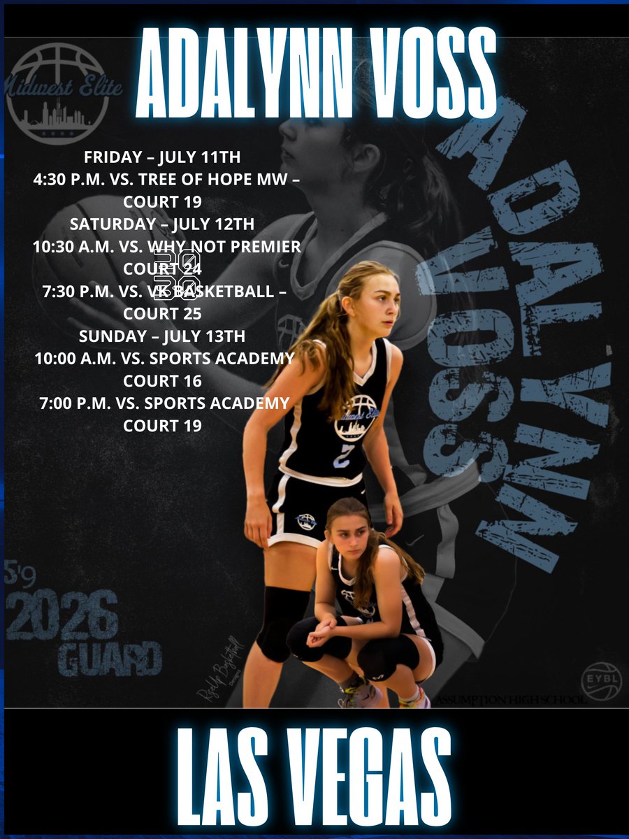 Adalynn Voss (@voss217) on Twitter photo Heres my schedule for session 3 in Las Vegas!!!
<a href="/NikeGirlsEYBL/">Nike Girls EYBL</a>
<a href="/mwehoops_eybl/">Midwest Elite Meanstreets EYBL</a> Heres my schedule for session 3 in Las Vegas!!!
<a href="/NikeGirlsEYBL/">Nike Girls EYBL</a>
<a href="/mwehoops_eybl/">Midwest Elite Meanstreets EYBL</a>