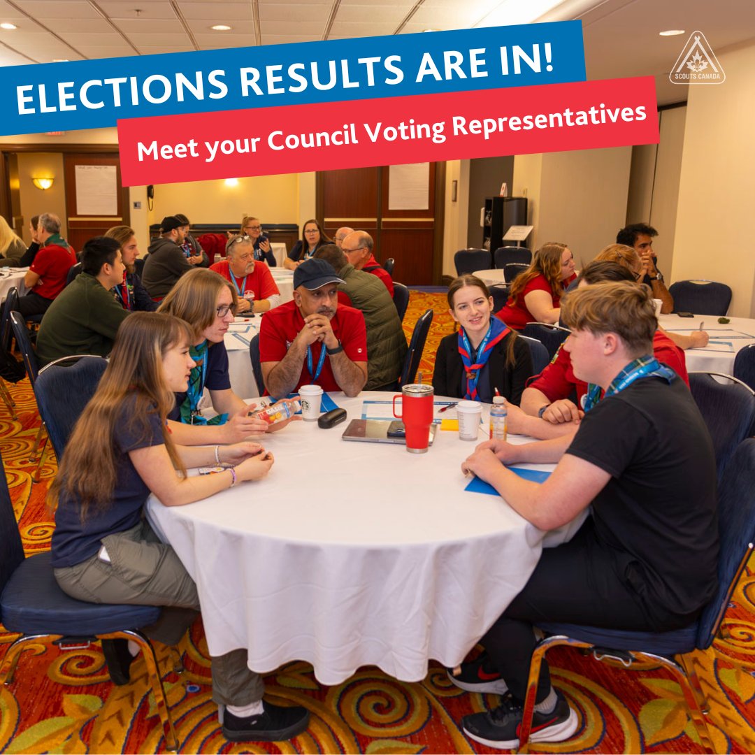 🎉 The 2025–2026 Council Voting Representatives have been elected!

These leaders will represent their Councils at Scouts Canada’s AGM and ensure youth voices help shape our future.

🗳️ See who was elected: scouts.ca/about/leadersh…

#ScoutsCanada #CouncilVotes #YouthLeadership