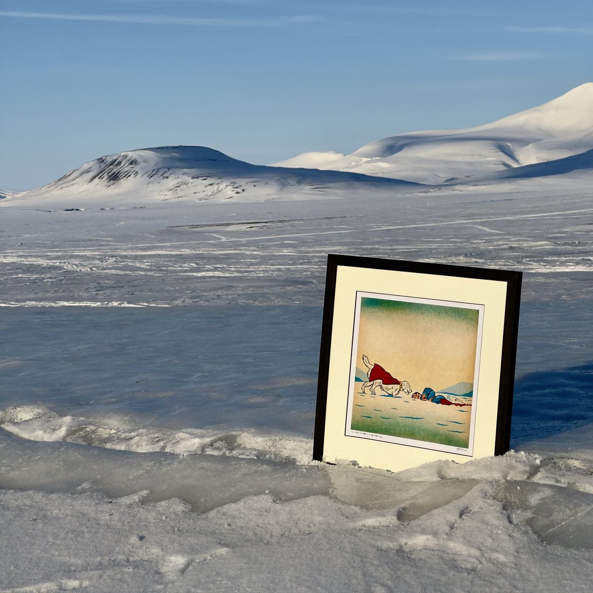 hcnoel's tweet image. My art is home. 💛 Thanks to Polar X and Jason Roberts, the company who worked on filming Fortress of Solitude Svalbard location scenes in @Superman by @JamesGunn for liking my art and wanting a print to keep in their offices. @DCOfficial #SupermanMovie #Superman