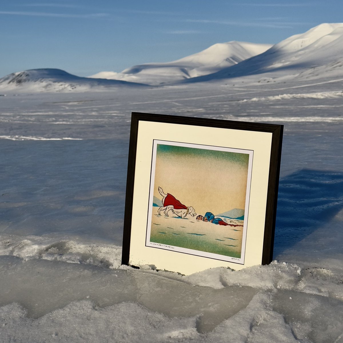 hcnoel's tweet image. My art is home. 💛 Thanks to Polar X and Jason Roberts, the company who worked on filming Fortress of Solitude Svalbard location scenes in @Superman by @JamesGunn for liking my art and wanting a print to keep in their offices. @DCOfficial #SupermanMovie #Superman