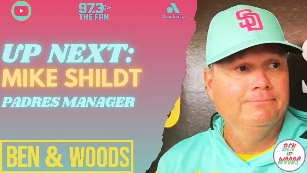 The skipper Mike Shildt returns to the show NEXT on a Friar Friday!

📻 <a href="/973TheFanSD/">97.3 The Fan</a>
📱 <a href="/Audacy/">Audacy</a> App
WATCH:  youtube.com/watch?v=F2110n…