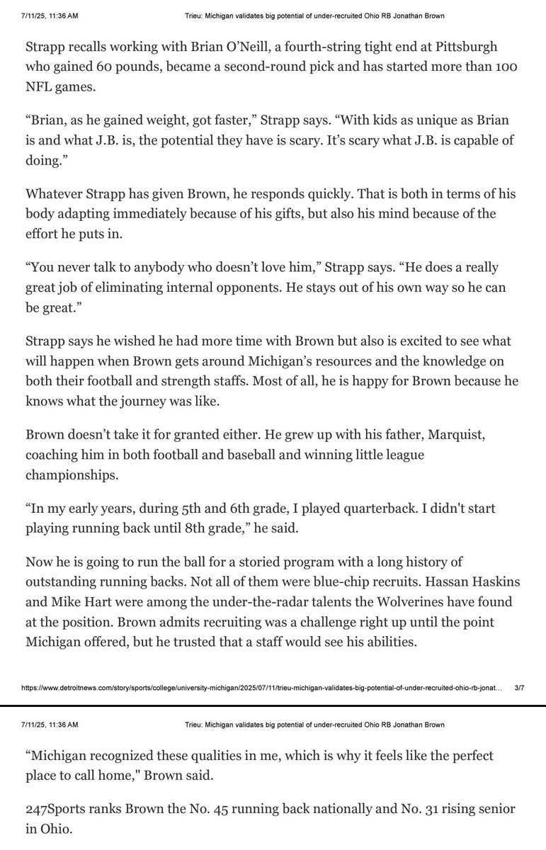 Jonathan Brown (@jvbrow3) on Twitter photo Thank you, <a href="/AllenTrieu/">Allen Trieu</a> and <a href="/detroitnews/">The Detroit News</a>, for the wonderful write-up 📝 about me! I'm truly honored. #GoBlue〽️ Thank you, <a href="/AllenTrieu/">Allen Trieu</a> and <a href="/detroitnews/">The Detroit News</a>, for the wonderful write-up 📝 about me! I'm truly honored. #GoBlue〽️