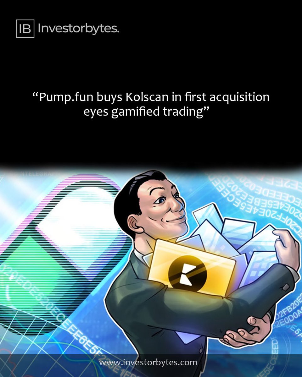 investorbytes_'s tweet photo. https://t.co/cXw2HMF9Z3 makes its first acquisition โ buys Kolscan to boost gamified trading! ๐น๏ธ๐
Story ๐ https://t.co/1dOBjIr8SA
#Crypto #Acquisition #GamifiedTrading #Investorbytes https://t.co/DiC3TFuVft