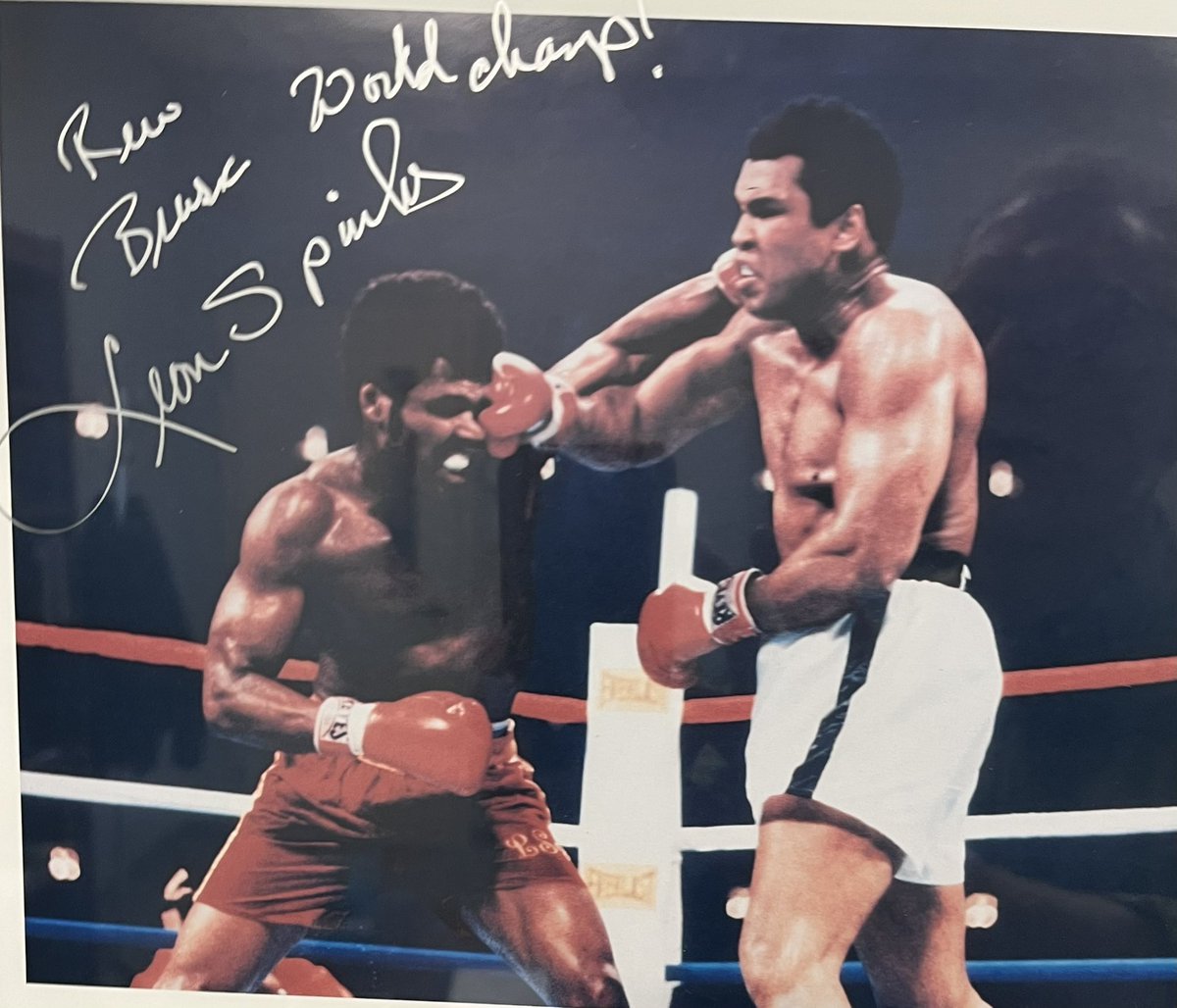 Today, Leon Spinks would have been 72. He passed away in 2021. He was an Olympic Gold Medalist and a one-time Heavyweight Champion. When he out pointed Muhammad Ali, he said, “I’m not The Greatest, I am The Latest.” Rest in peace, Champ. #Boxing #Olypics