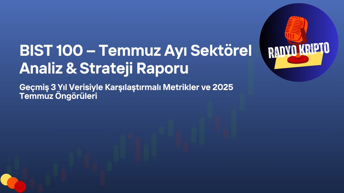 🚨 Kesinlikle Okumanız Gereken Bir Rapor🚨 

BIST 100 | Temmuz 2025 Sektör Raporu Yayında!

 👉radyokripto.com/?p=4601
⠀
🔸3 yıllık sektör karşılaştırması
🔸Temmuz'da hangi sektörler öne çıkıyor?
🔸Volatilite, hacim, reel getiri ve daha fazlası

#BIST1OO #hisse #borsa #yatırım