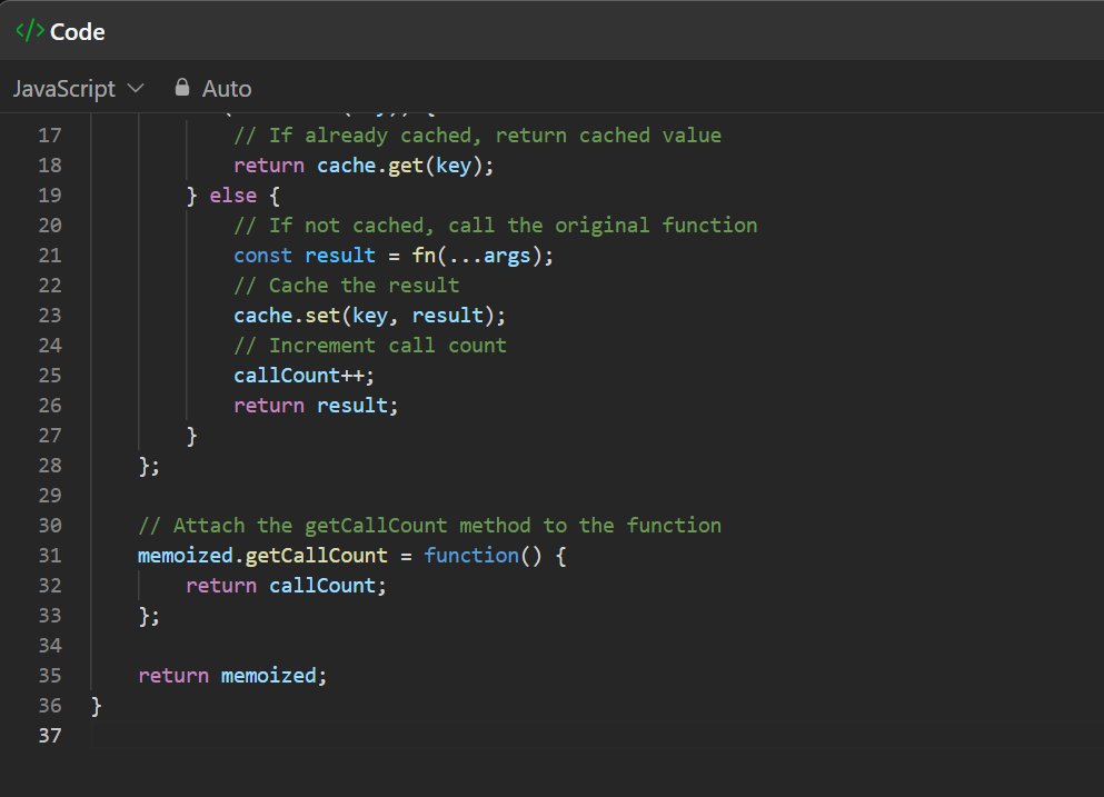 Ayusshs16's tweet image. ✅ Day 11 of #30DaysOfJavaScript
Solved 2623. Memoize on @LeetCode
🕒 Runtime: 281ms | 💾 Memory: 97.50MB
Learning how to cache function results efficiently—memoization FTW! 🚀✨

#LeetCode #100DaysOfCode