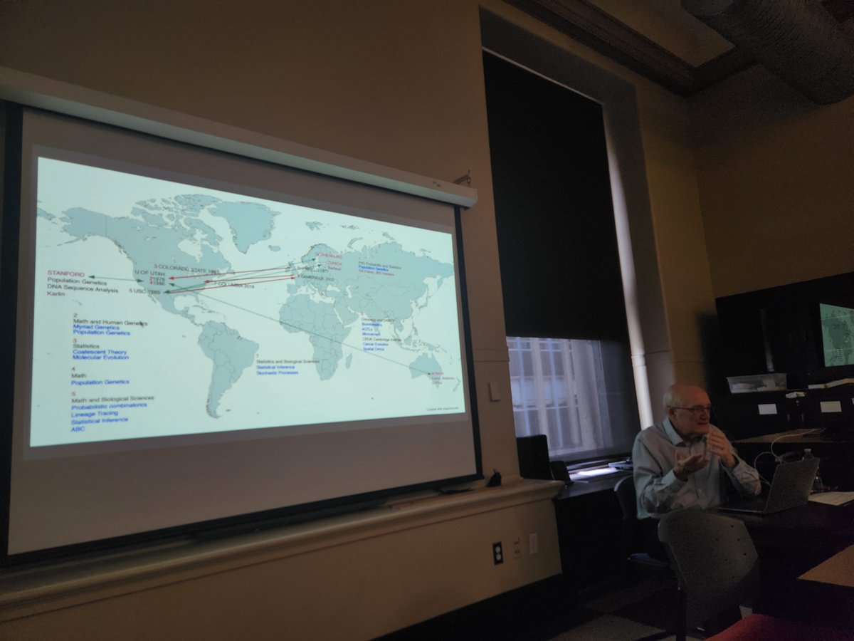 Cancer_dynamics's tweet image. The SRP and @ColumbiaMath interns enjoyed an engaging seminar led by Simon Tavaré yesterday. Thank you, Dr. Tavaré, for inspiring the next generation of scientists! 🧬#SRP2025 #CancerResearch #IICDLeadership