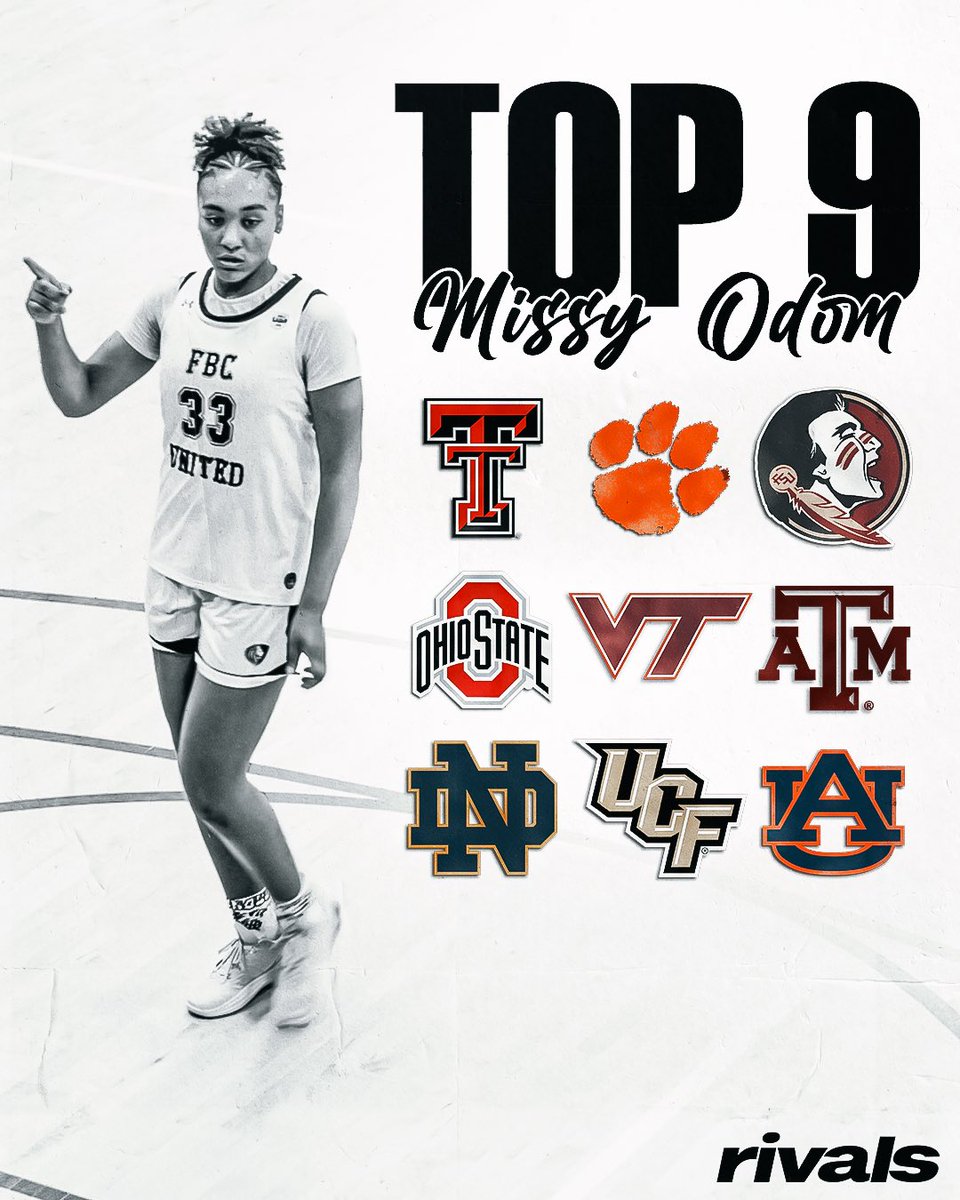 BREAKING: Top 2026 recruit Missy Odom has narrowed to 9 finalists, she told <a href="/Rivals/">Rivals</a>. 

READ (+): on3.com/rivals/news/to…