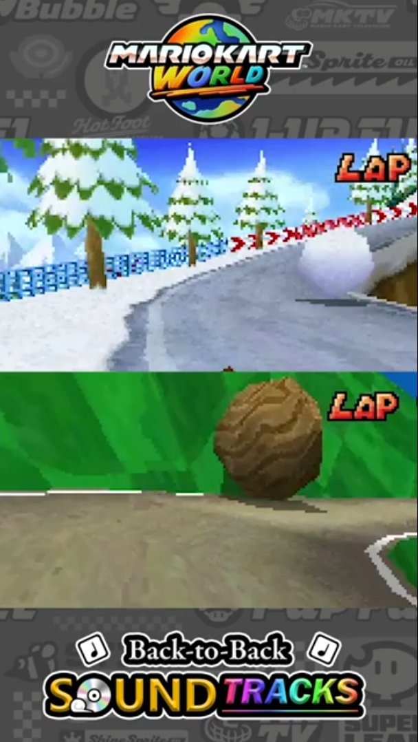 Swiftjar's tweet image. Did you know that an early build of DK Pass may have actually influenced the music in Mario Kart World?!👀
Check out the great work from @PeachToadstoolP over on the channel to see!🎬
youtube.com/shorts/Gez8dwZ…