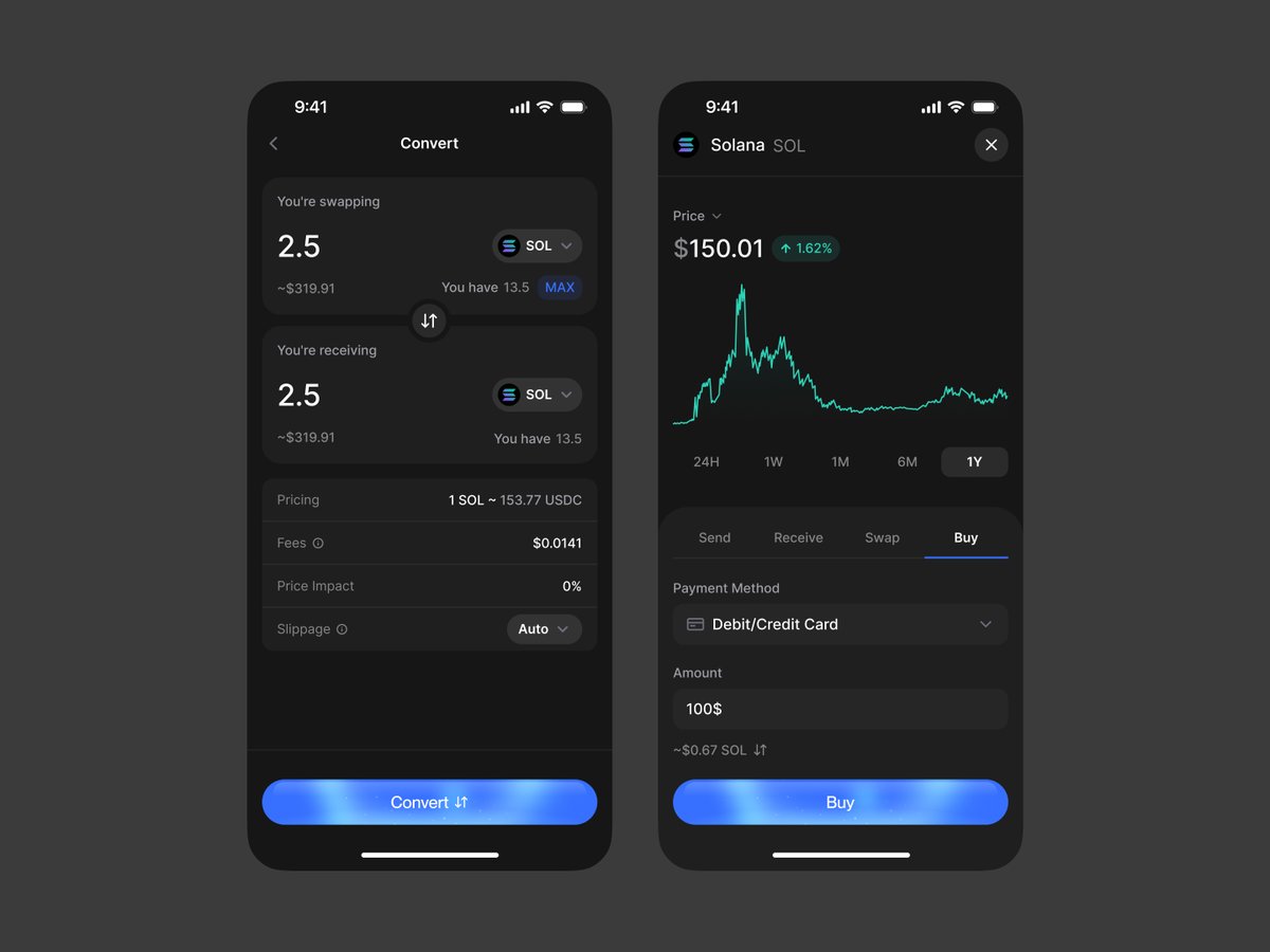 David_Visuals_'s tweet image. Clean Crypto Mobile App