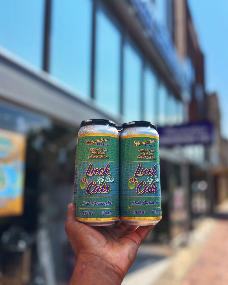 Luck of the Cats is coming to Wichita! 🍀🐾 We’ve got a limited amount of 4-packs this weekend, come grab yours! Doors open at 5 PM today. 🍻✨