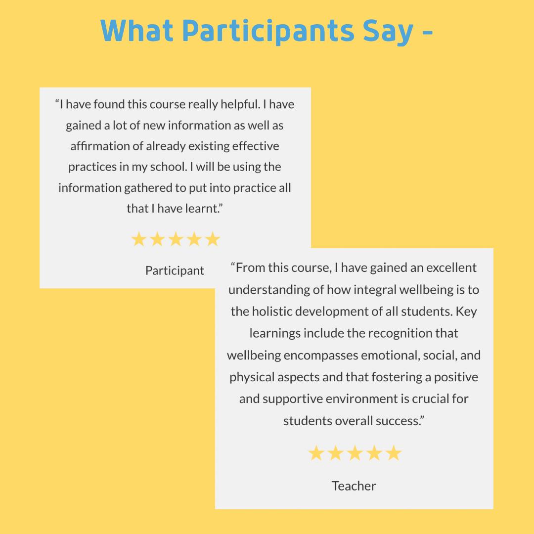 Check out our Nurturing Wellbeing in schools course on summercpd.ie