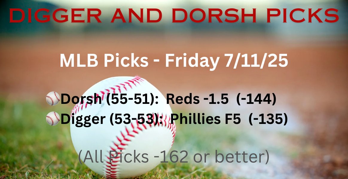 DiggerAndDorsh 2025 Season Long H2H MLB Competition! ⚾️🍀⚾️ 
#MLB⚾️ #MLBPicks🔥 #GamblingX
#ATOBTTR #RingTheBell