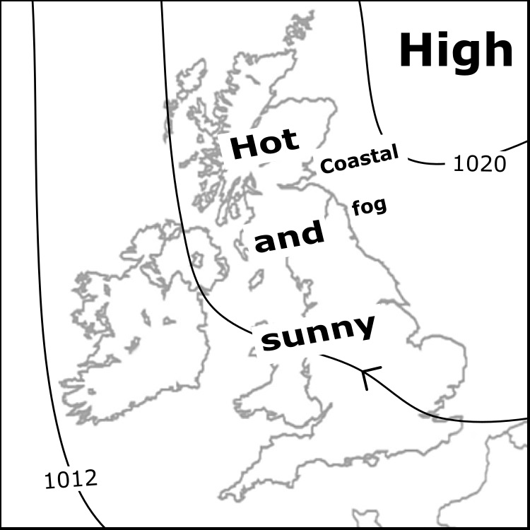 the_MWIS's tweet image. Saturday 12th July: Hot everywhere, rising to 30C in valleys widely by early afternoon, slightly cooler easternmost areas. Unbroken sunshine dawn til dusk. Light winds, though breezier west coast of Scotland, particularly on islands. Very dry ground conditions - high fire risk.