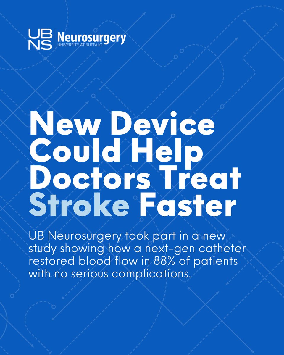 A new multicenter study, including UB Neurosurgery, shows the Cereglide 0.092" catheter may help treat stroke faster and more safely — with strong reperfusion rates and no serious complications.

Published in <a href="/JNIS_BMJ/">JNIS</a>

🔗:  doi.org/10.1136/jnis-2…