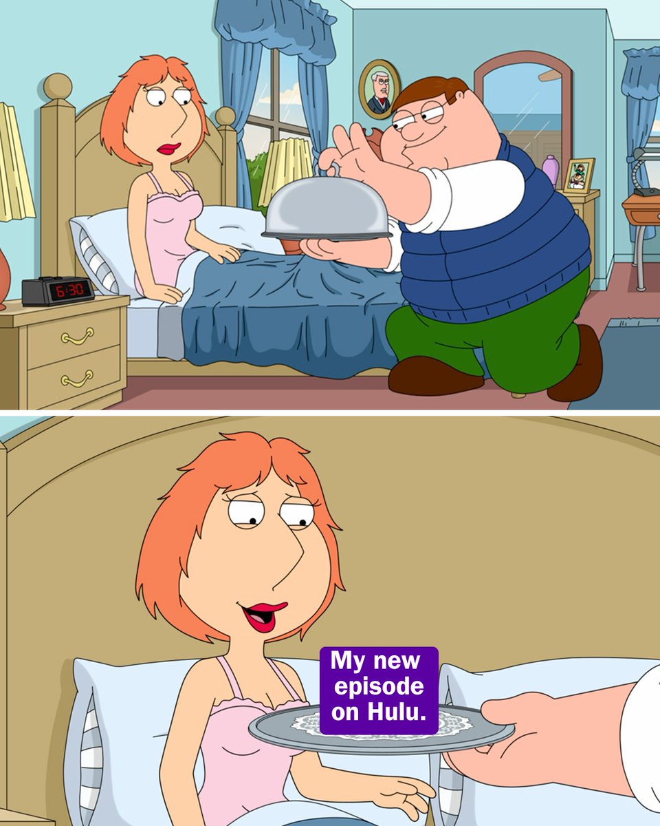 FamilyGuyonFOX's tweet image. such a thoughtful husband 😍
stream a new #familyguy now on @hulu.