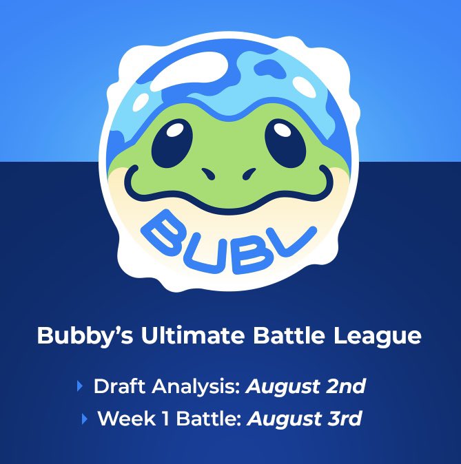 PlayMoreEsports's tweet image. WE. ARE. BACK. 🐸
We heard the fans and couldn’t wait any longer…so we made our own draft league!
BUBL 🐸🫧
Bubby’s Ultimate Battle League
Draft Analysis - Aug 2nd
Week 1 Battle - Aug 3rd
Stay tuned, as we announce all participating coaches the next few days!