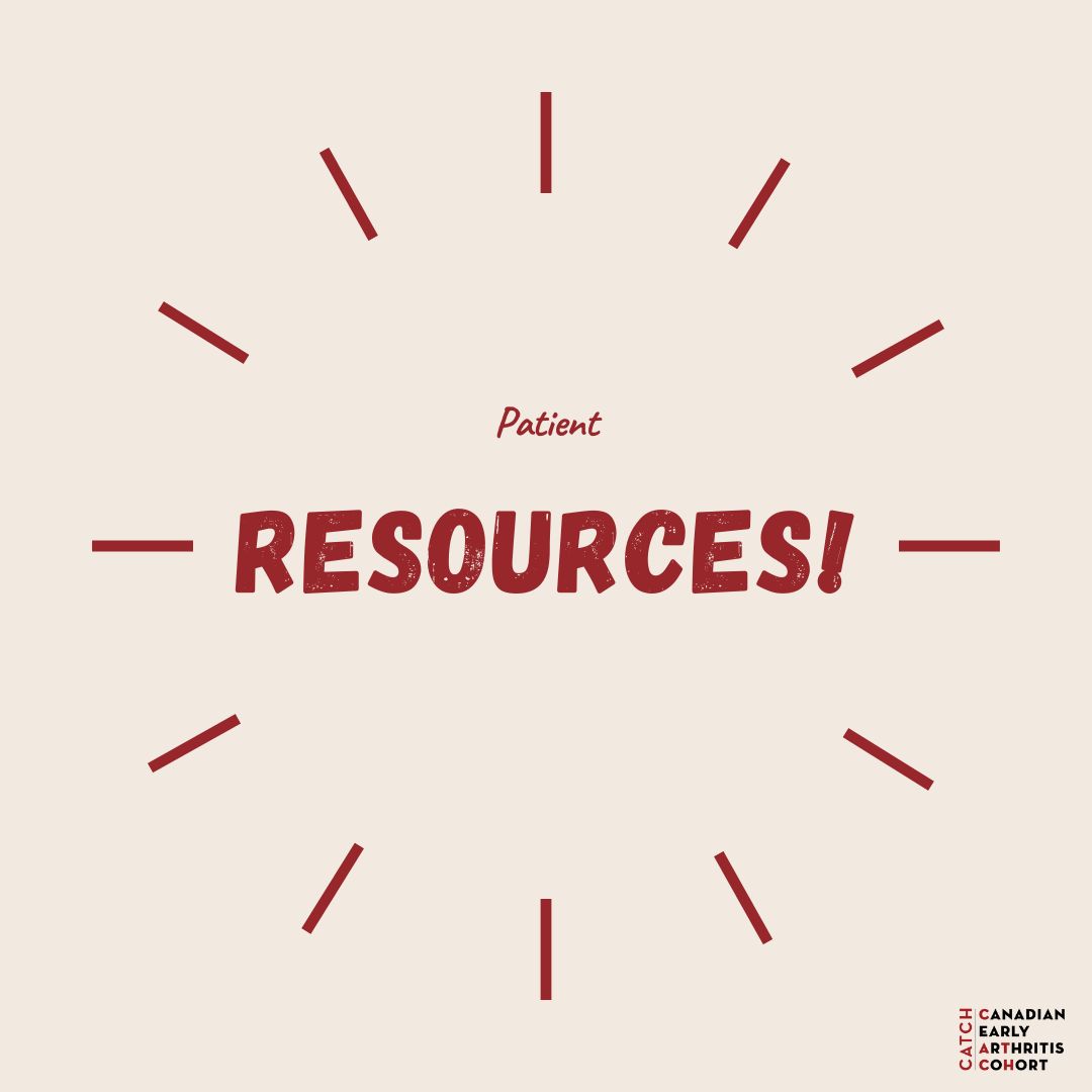 Did you know that we have a page dedicated completely to patient resources? We’ve put together a curated list of evidence-based patient resources from Canadian arthritis organizations—covering flares, work, medications, side effects, and more. Explore the full collection here: