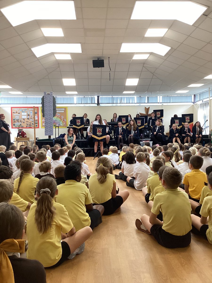 Some of our musicians visited Holy Trinity Primary where they played and sang musical pieces in an assembly.  There was also a short lesson on Instruments of the Orchestra and the different ties students wear at Preston School.  We had a great time!

#ProudOfPreston