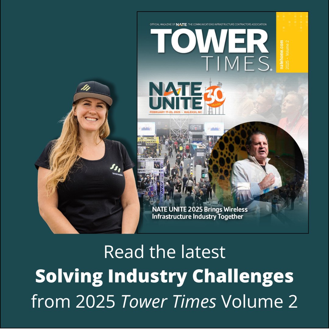 NATEsafety's tweet photo. Read the article by Wendy Davis of #scannable.io "Solving Industry Challenges: How Technology Addresses Equipment Management and Inspection Requirements" in Tower Times Volume 2: https://t.co/8ICDsgO5Vc https://t.co/IVatxQZmqW