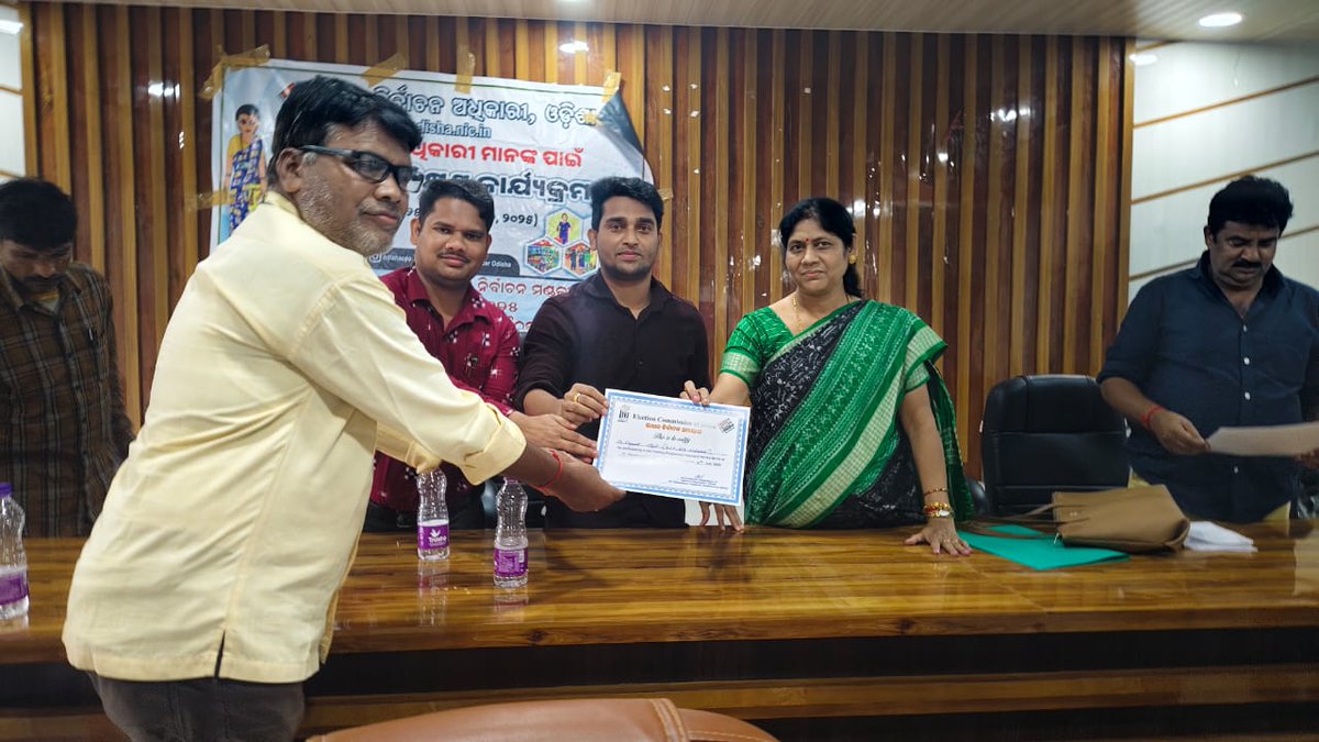 Conducted one day training-cum- Orientation program of BLOs &amp; BLO supervisors. Conducted Exam &amp; distributed certificate after completion of the training program at Nandahandi Block under Nabarangpur of Odisha <a href="/CeoOdisha/">CEO Odisha</a> <a href="/DMnabarangpur/">Collector Nabarangpur</a>