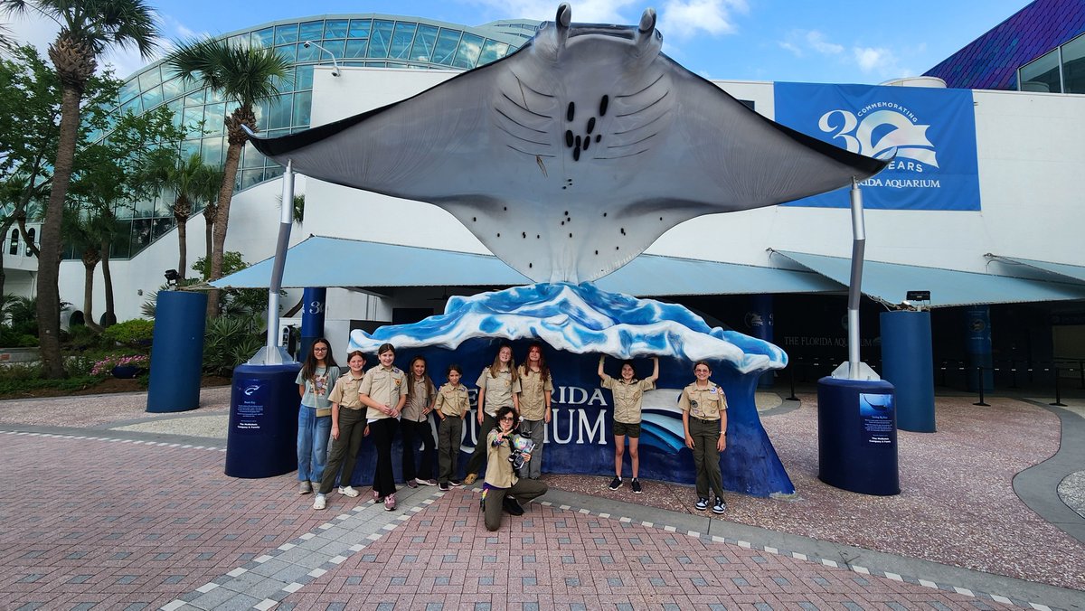 Troop 305 had a fin-tastic time "sleeping with the fishes" at the Florida Aquarium! From sharks to sea turtles, it was a night full of discovery, adventure, and underwater fun.