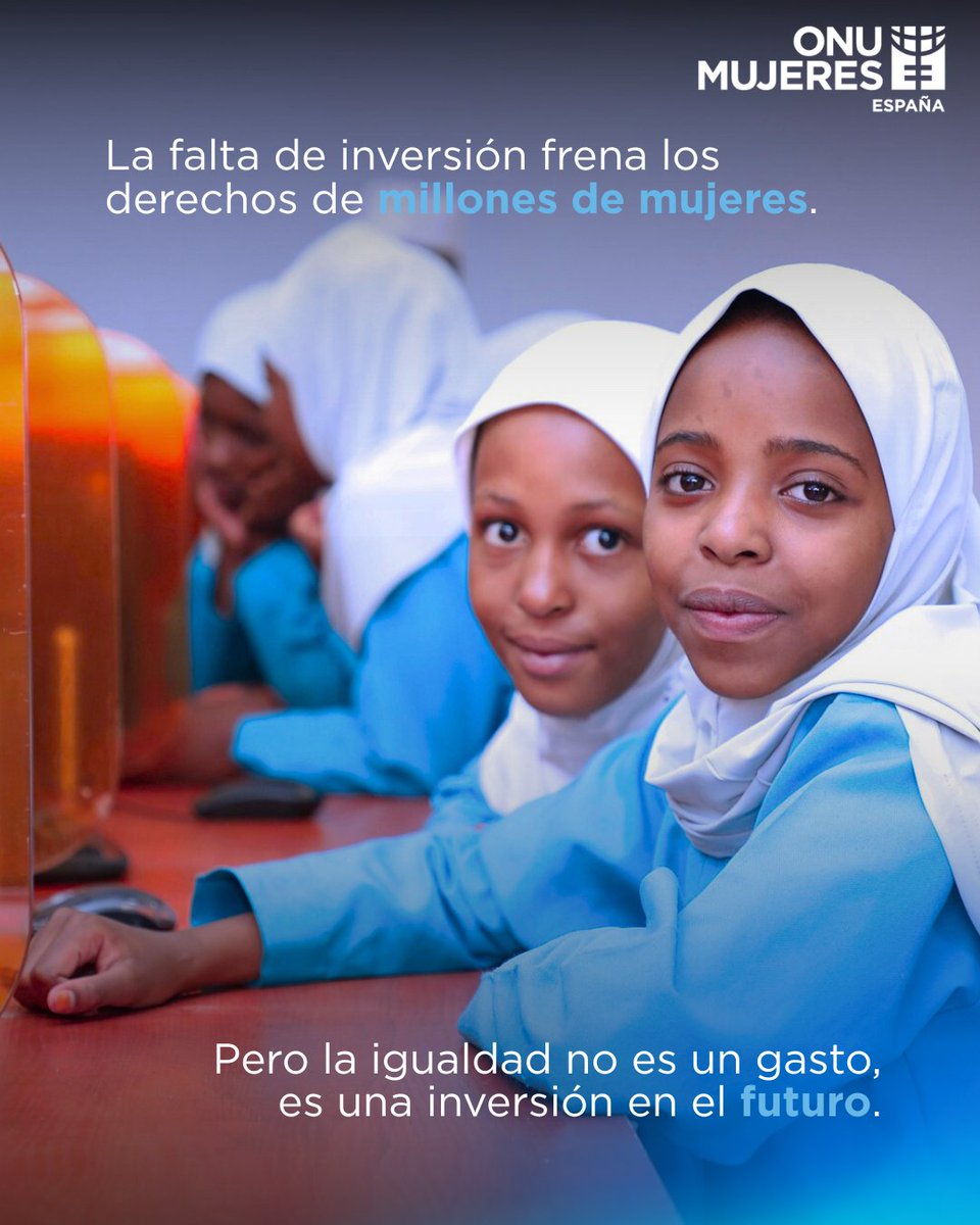 La brecha de género tiene un precio altísimo.

🌍 Sin inversión real, los derechos de mujeres y niñas seguirán siendo solo palabras.

La igualdad cuesta, pero la desigualdad cuesta mucho más.

Dona hoy, transforma el mañana: unwomen.es/ayudanos/dona-…