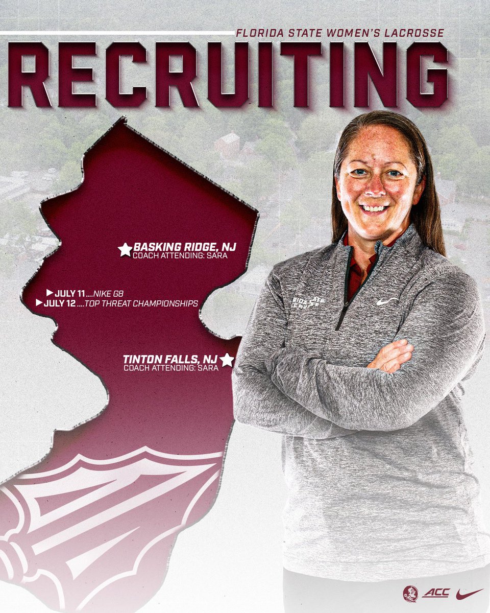 FSU_WLAX's tweet image. 𝑺𝒆𝒎𝒊𝒏𝒐𝒍𝒆 𝑹𝒆𝒄𝒓𝒖𝒊𝒕𝒊𝒏𝒈 🔥🍢
Coach Tisdale is in New Jersey this weekend for the Nike G8 and Top Threat Championships 🌟
#NolesLax | #BuildIt