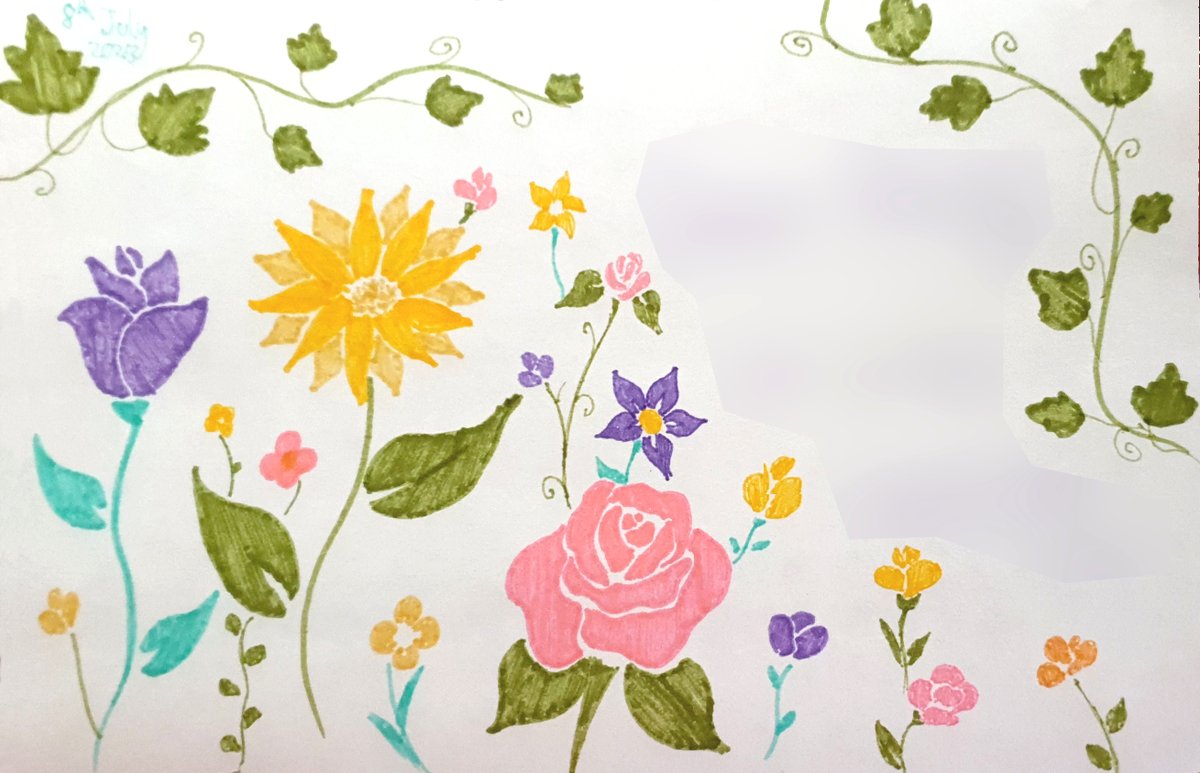 katuend's tweet image. I found myself with some hours of waiting on various trains this week, armed with a set of "Mini Marker Set" of six colours, so I tried my hand at some flower #illustrations! Despite some wobbly lines due to train wobbles, I like how these turned out!
#art