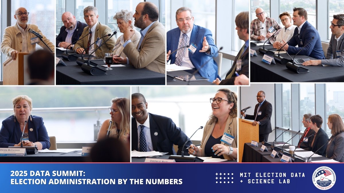 EACgov's tweet image. Thank you from @EACgov & @MITelectionlab to the 2025 EAC Data Summit panelists. Your participation was crucial for a successful event & meaningful discussions on data's role in elections. Thank you to all those who attended & watched. Watch it here:▶️ youtube.com/watch?v=3xG48F…