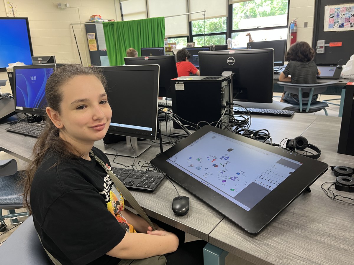 Noelle Harrison's CTE campers are learning the art of animation! <a href="/pnwbocestech/">Tech Center</a>