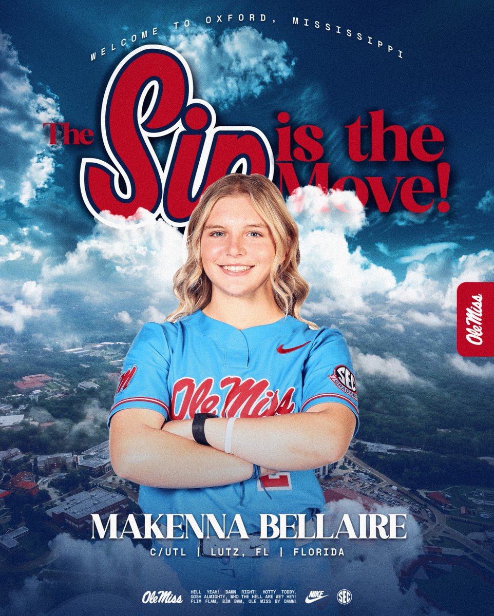 OleMissSoftball's tweet image. From the Sunshine State to the Sip 馃尨
Let鈥檚 get to work!
@makennabellaire | #HottyToddy