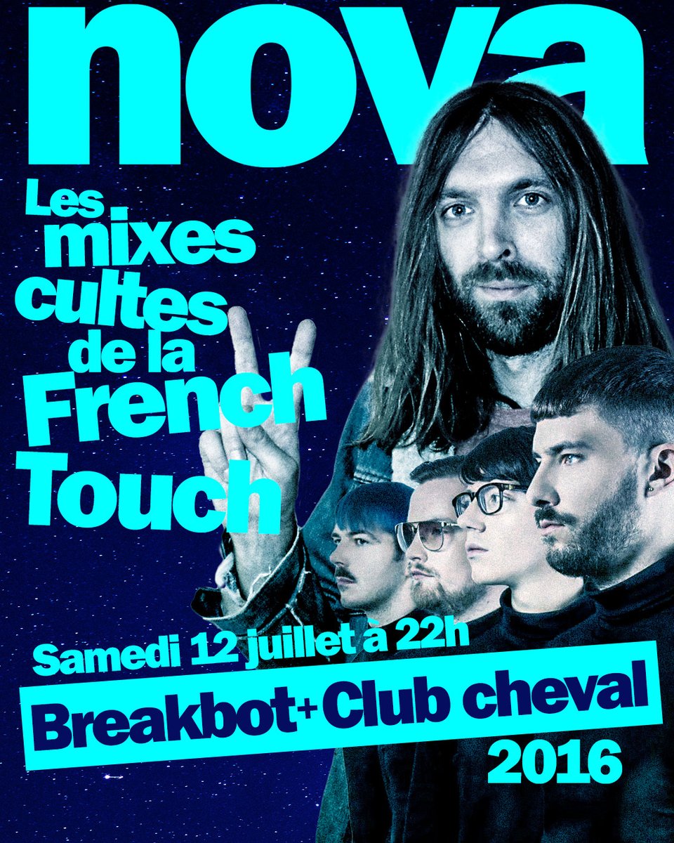 laRadioNova's tweet image. Tout l’été, Radio Nova vous propose de revivre les plus grands mixes des artistes mythiques de la French Touch passés par nos studios.
Et aujourd’hui, retour en 2016 où lors d’une nuit zébrée à Avignon Radio Nova invitait Breakbot ainsi que le groupe Club Cheval, qui nous a…
