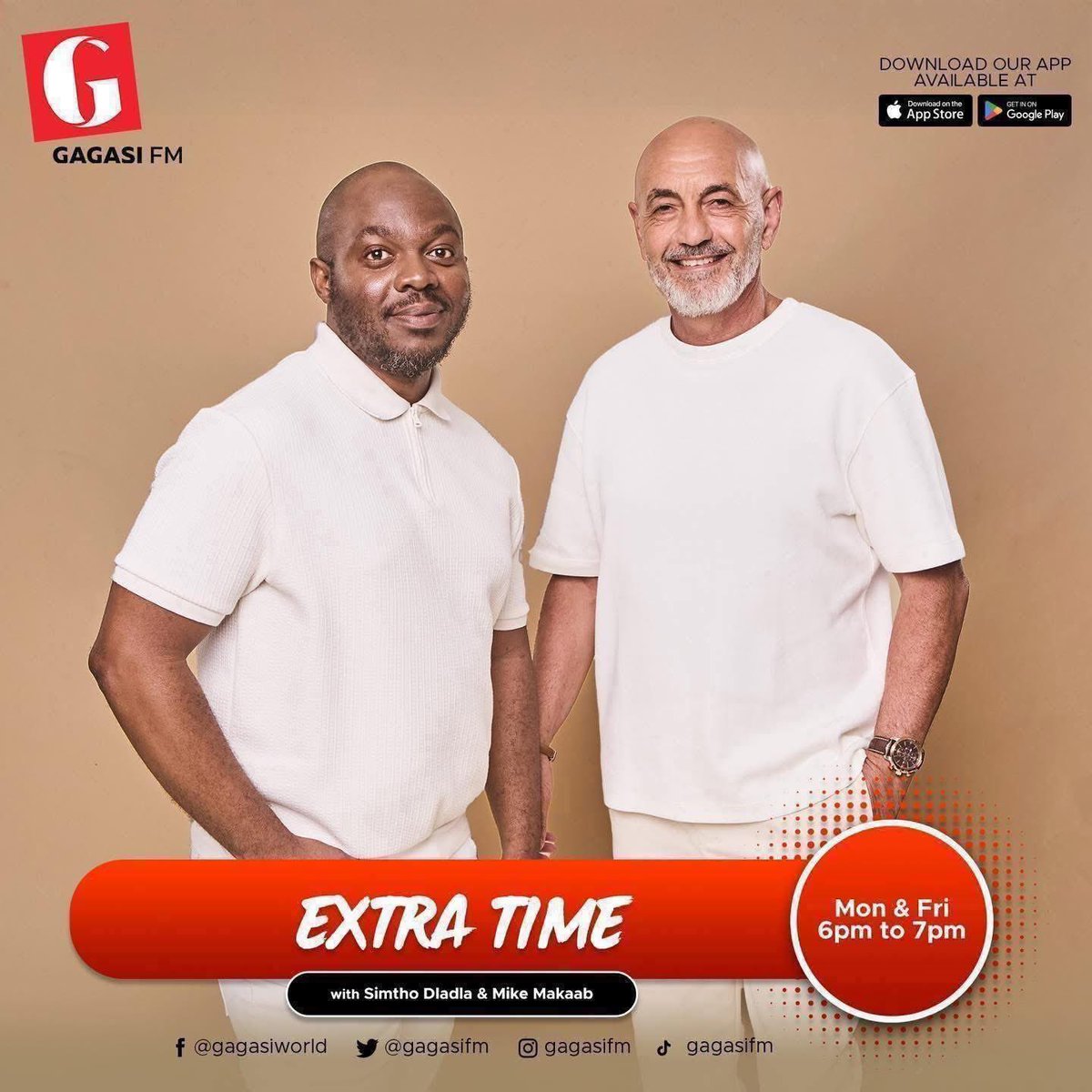 Extra-Time on Gagasi FM (@ongagasifm) on Twitter photo <a href="/SimthoDladla/">Number 1 Tsotsi</a> no <a href="/MikeMakaab/">Mike Makaab</a> sebekhona for the Monday edition of Extratime between 18:00 -19:00, proudly brought by Hollywoodbets
Itβs reaction Monday, let us know what caught your attention over the weekend.
π 086 1596 596
π± 063 8399 959
#ExtraTime #Hollywoodbets #GagasiFM <a href="/SimthoDladla/">Number 1 Tsotsi</a> no <a href="/MikeMakaab/">Mike Makaab</a> sebekhona for the Monday edition of Extratime between 18:00 -19:00, proudly brought by Hollywoodbets
Itβs reaction Monday, let us know what caught your attention over the weekend.
π 086 1596 596
π± 063 8399 959
#ExtraTime #Hollywoodbets #GagasiFM