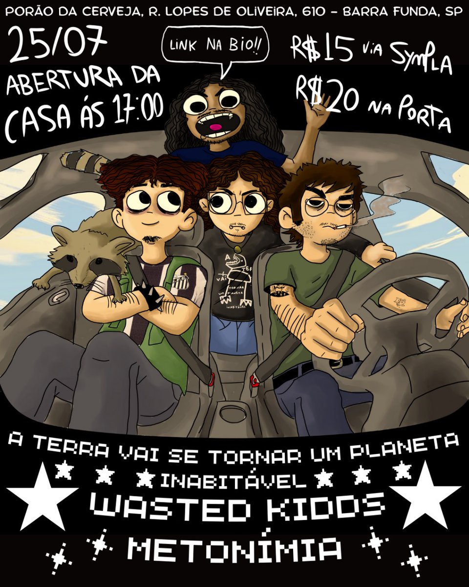metonímia (@bandametonimia) on Twitter photo WASTED KIDDS + METONIMIA + ATVSTUPI NO PORÃO DA CERVEJA!!
isso mesmo que você ouviu!
vai ser uma noite muito especial, com muito rock triste e set do <a href="/jaozablonski/">joao zablonski</a> depois dos shows 🎧🎶
se eu fosse você eu não perdia hein 👀
🍻🎵 25/07 🎵🍻
(ingressos nas replies) WASTED KIDDS + METONIMIA + ATVSTUPI NO PORÃO DA CERVEJA!!
isso mesmo que você ouviu!
vai ser uma noite muito especial, com muito rock triste e set do <a href="/jaozablonski/">joao zablonski</a> depois dos shows 🎧🎶
se eu fosse você eu não perdia hein 👀
🍻🎵 25/07 🎵🍻
(ingressos nas replies)
