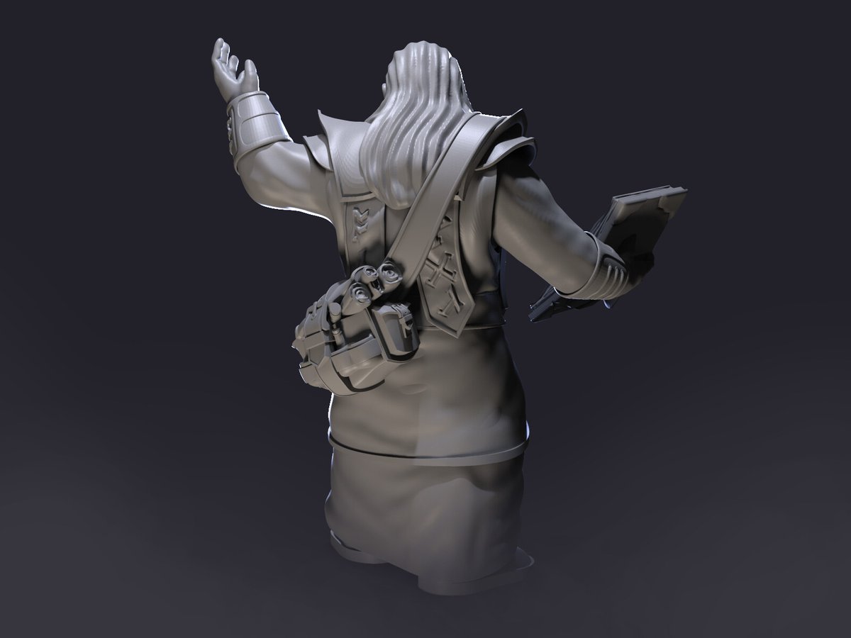 adamcohenart's tweet image. Dwarf Wizard for 3D printing
This work was done for 3d printing in 18 hours, thank you for paying attention to this work.

#3dprinter #3dprinting #dwarfwizard #dwarf #wizard #fantasy #3d #charactermodeling #characterdesign #Digital3D #Stylized #Character #Stylized #3dmodeling