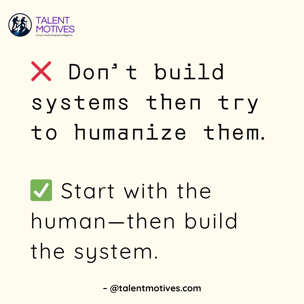 ❌ Don’t build systems then try to humanize them.
✅ Start with the human—then build the system.

🔍 What motivates your team?
📊 What roles match their intrinsic drivers?
🎯 How can AI help them grow?

Sherpa MQi uses RAG AI to make motivation the starting point—not the