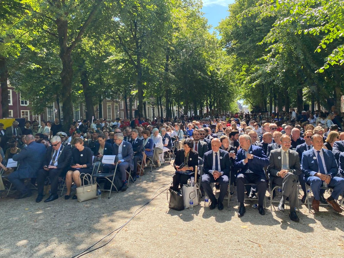 ahms2's tweet image. I had honor to participate today in The Hague, at theCentral commemoration of Srebrenica genocide, in presence of Srebrenica survivors the Mayor of The Hague, high representatives of 🇳🇱 MFA and MOD, ambassadors of more then 50 countries, as well as many 🇧🇦 citizens and 🇳🇱 friends