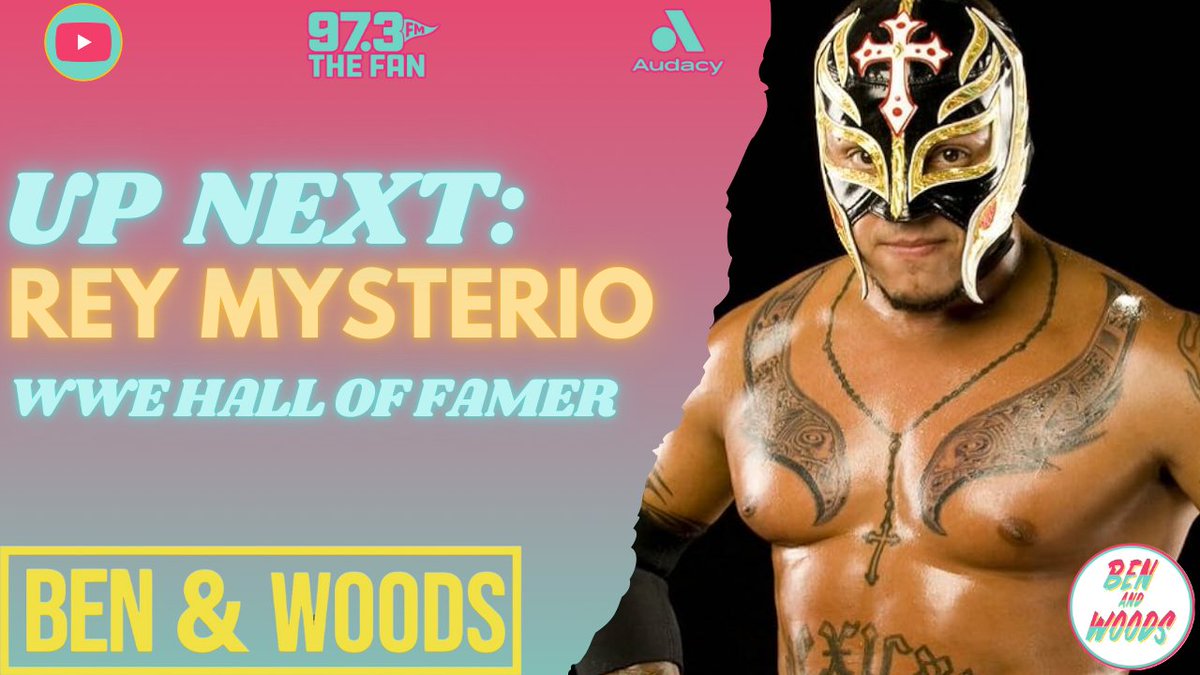 Ben & Woods (@benandwoods) on Twitter photo Excited for this one! WWE Hall of Famer and San Diego LEGEND <a href="/reymysterio/">♛Rey Mysterio❔</a> joins the show NEXT to talk to us about Survivor Series coming to Petco Park in November!
📻 <a href="/973TheFanSD/">97.3 The Fan</a>
📱 <a href="/Audacy/">Audacy</a> App
WATCH: youtube.com/watch?v=F2110n… Excited for this one! WWE Hall of Famer and San Diego LEGEND <a href="/reymysterio/">♛Rey Mysterio❔</a> joins the show NEXT to talk to us about Survivor Series coming to Petco Park in November!
📻 <a href="/973TheFanSD/">97.3 The Fan</a>
📱 <a href="/Audacy/">Audacy</a> App
WATCH: youtube.com/watch?v=F2110n…