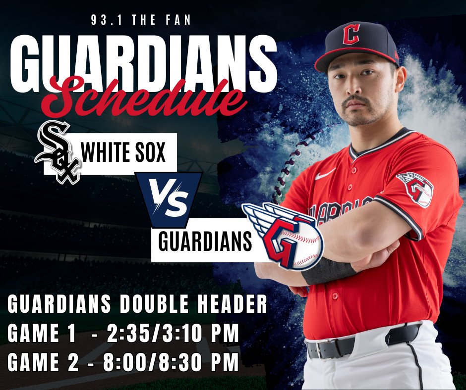 Lima's Sports Radio 93.1 The Fan (@931thefan) on Twitter photo Due to the postponement of last night's <a href="/CleGuardians/">Cleveland Guardians</a> game, they will be playing a double header today against the <a href="/whitesox/">Chicago White Sox</a> which means there will be no Afternoon Huddle this afternoon. Catch both games today on 93.1 The Fan! We'll be back on Monday! Due to the postponement of last night's <a href="/CleGuardians/">Cleveland Guardians</a> game, they will be playing a double header today against the <a href="/whitesox/">Chicago White Sox</a> which means there will be no Afternoon Huddle this afternoon. Catch both games today on 93.1 The Fan! We'll be back on Monday!