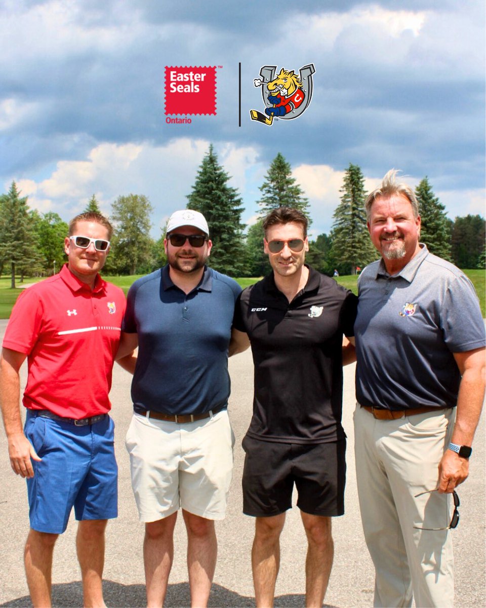 This past week at the Easter Seals Showcase of Celebrities Golf Tournament, the Colts new coaching staff proudly presented a $10,000 donation to Easter Seals to help empower and support kids across Ontario. 

The Barrie Colts are proud to build on our longstanding partnership