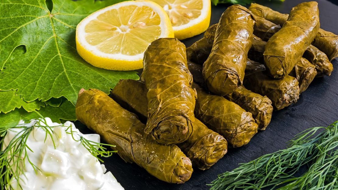 Wrapped in flavor and bursting with tradition... Love it😋 #DolmaDelight #MediterraneanEats #FoodieFavorites #LeafItToFlavor #TzatzikiLoveAsk