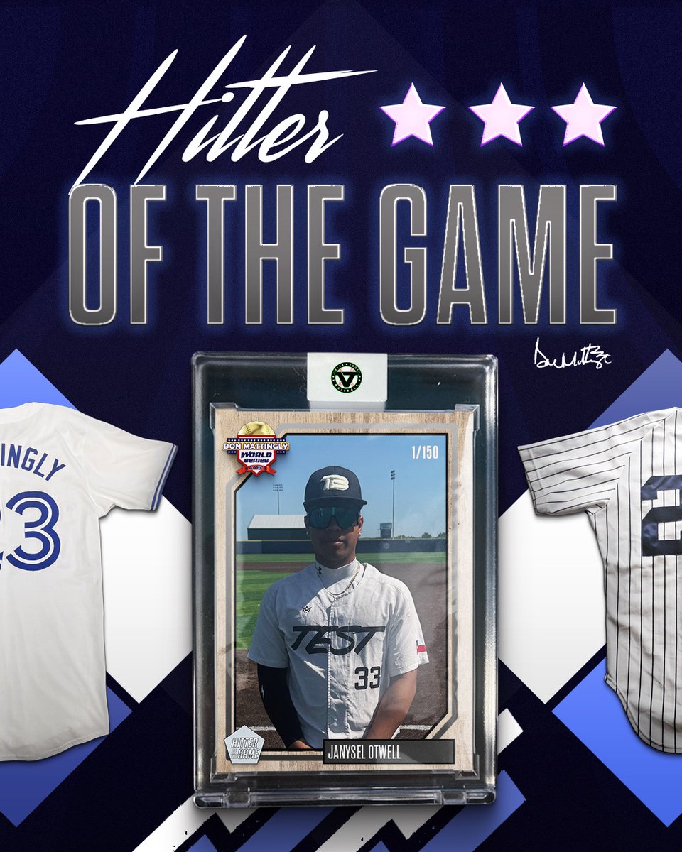 ✭Five Tool Texas✭ (@fivetooltexas) on Twitter photo #MattinglyWS F: <a href="/TESTBSBCLUB/">TESTBaseball</a> Black 9, American Force Prospects 1
PoG: <a href="/JacksonRitz/">Jackson Ritz</a> 2-3, 2 3B, 2 RBI, 2R
Pitcher: <a href="/otwell_jansyel/">Jansyel Otwell</a> 5 IP, K, 4H, BB, 0 ER #MattinglyWS F: <a href="/TESTBSBCLUB/">TESTBaseball</a> Black 9, American Force Prospects 1
PoG: <a href="/JacksonRitz/">Jackson Ritz</a> 2-3, 2 3B, 2 RBI, 2R
Pitcher: <a href="/otwell_jansyel/">Jansyel Otwell</a> 5 IP, K, 4H, BB, 0 ER