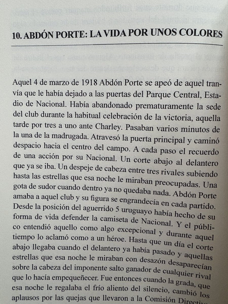 Amigo del “Bolso“,  te invito a leer mi libro “60 Historias de vida y fútbol”. Entre otras historias de fútbol encontrarás la de Abdon Porte y como dio la vida por los colores de su Nacional. <a href="/CNdeFhistoria/">Nacional Historia</a> <a href="/sanrochet1899/">San Rochet 🧤🥅</a>

Puedes comprarlo en Amazon: amzn.eu/d/10rLNZr