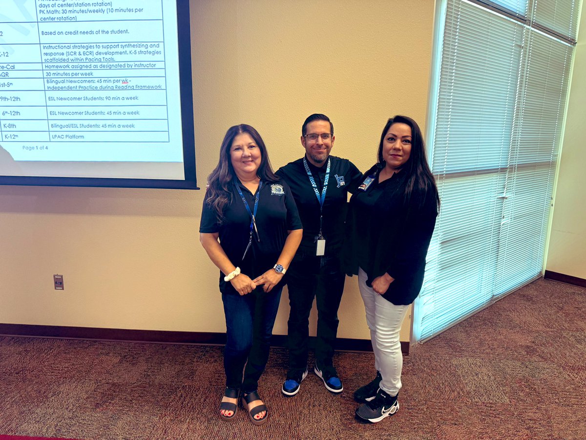Excited to kick off 25-26 💙🖤 🐉 
<a href="/JohnDrugan_PK8/">John Drugan PK-8</a> Admin Team ready for a great day of learning <a href="/SocorroISD/">Socorro ISD</a>. <a href="/RAlva_JDS/">Raquel Alva</a> <a href="/cmercado_JDS/">Cynthia Mercado</a> <a href="/SISD_ES/">Jennifer Trejo</a>  #ALLIN #LeadLikeADragon