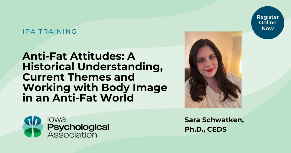 ✨ Register Now! Anti-Fat Attitudes: A Historical Understanding, Current Themes and Working with Body Image in an Anti-Fat World | 2 CE via Zoom - mailchi.mp/227b4f4abd15/r…
